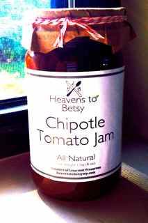 Chipotle Tomato Jam - 8 oz Jar - Heavens to Betsy
