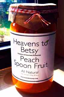 Peach Spoon Fruit - 8 oz Jar - Heavens to Betsy