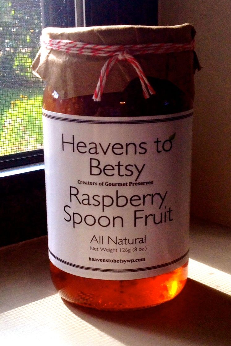 Raspberry Spoon Fruit - 8 oz jar | Heavens to Betsy