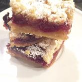 Sweet and Tangy Cherry Shortbread Bars | Heavens to Betsy