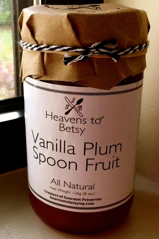 Vanilla Plum Spoon Fruit - 8 oz jar | Heavens to Betsy